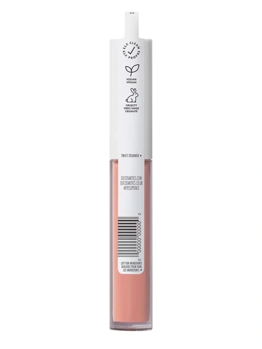 e.l.f. Hydrating Lip Gloss-vitamins Vegan&cruelty-free finish.- Whisper Pink